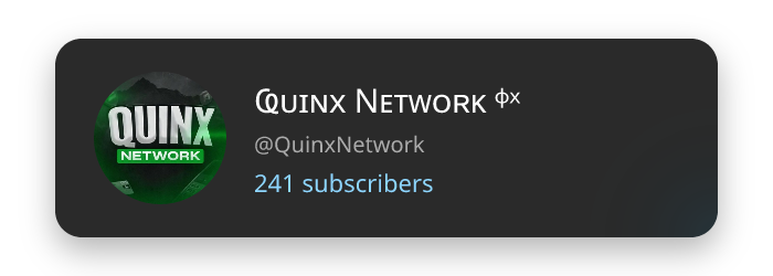 QuinxNetwork Dark Theme